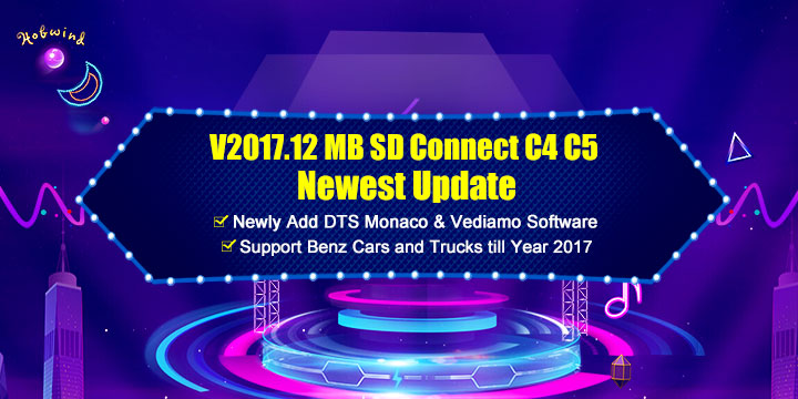 V2017.12 MB SD Connect C4 C5 with DTS Monaco & Vediamo Engineer Software